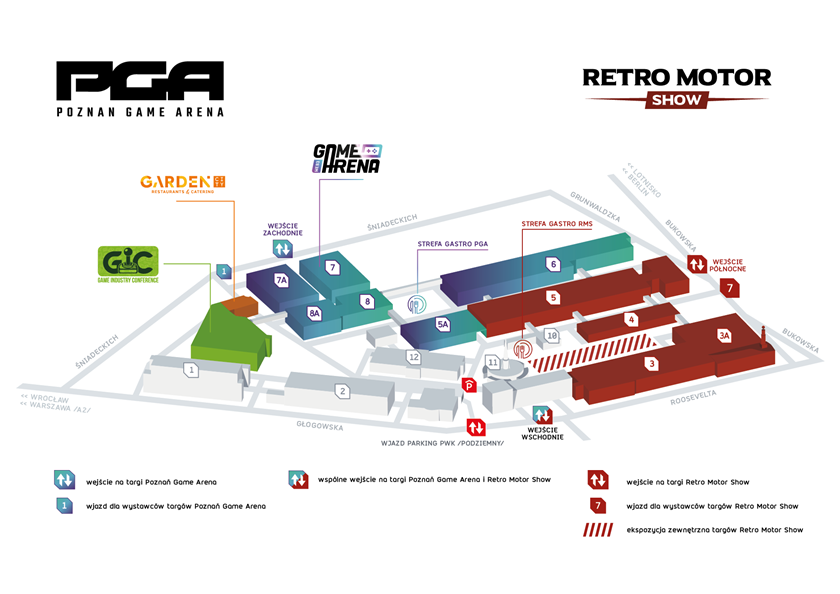 Mapa targów Retro Motor Show